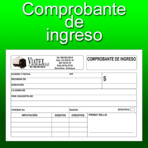 comprobante de ingreso