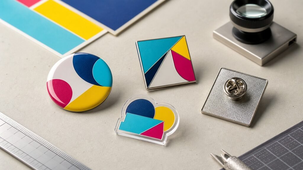 Pines personalizados para empresas en varios formatos y acabados