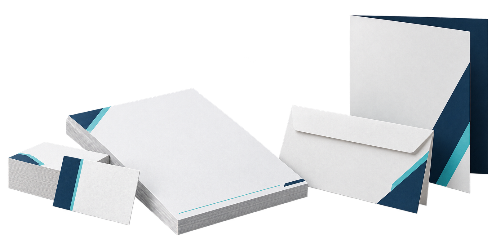 Nuestros productos 1 Papelería comercial y de oficina con carpetas, hojas y tarjetas corporativas