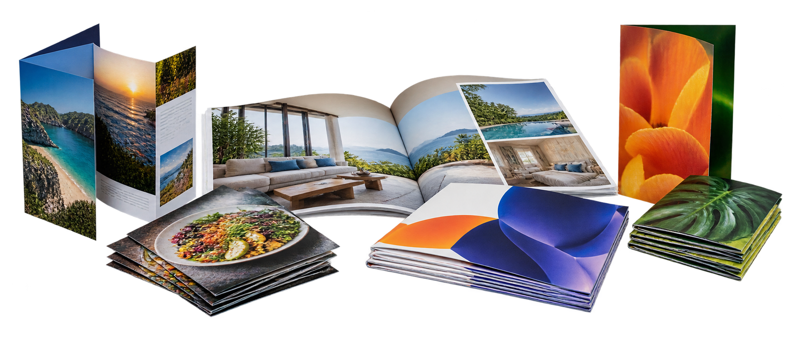 Nuestros productos 2 Material publicitario impreso con volantes, plegables y folletos