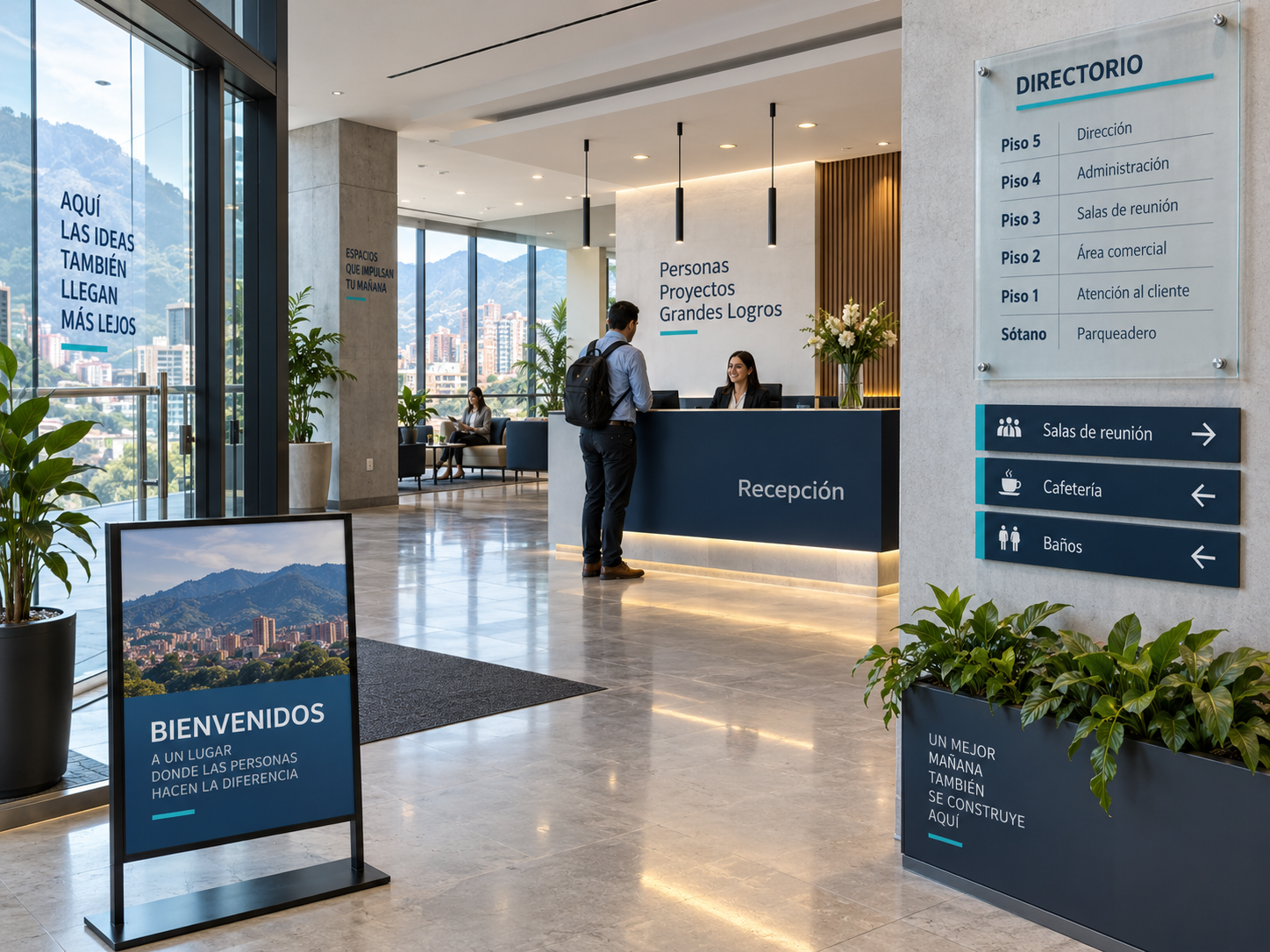 Publicidad exterior en Medellín 6 Señalización comercial y directorio corporativo en Medellín